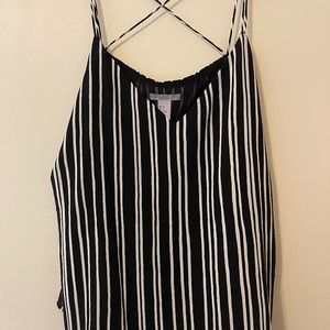H&M Striped Black and White Camisole